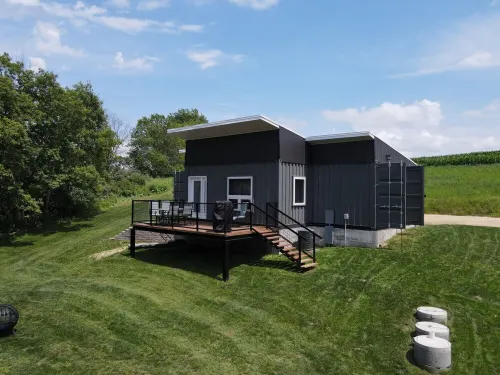 Quiet countryside shipping container home. Relax or enjoy outdoor recreation