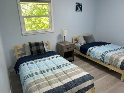 Relax with the family in a newly renovated and furnished upper level duplex.
