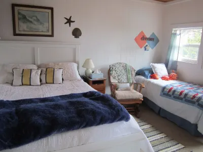 Charming beach bungalow with great beach view and easy beach access.