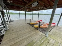 The Point on Cedar Creek Lake! Huge Lakefront! Panoramic Water Views! Spacious!