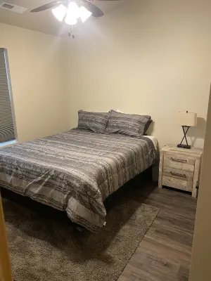 3 bedroom condo, located across the street from Devil Lake
