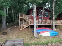 Quaint two bedroom cabin just a few steps away from and on Mountain Rest Lake.