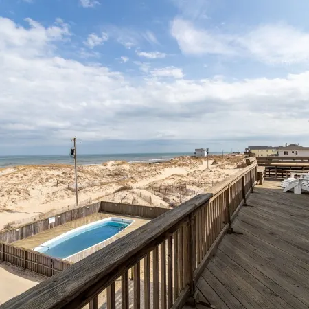 Salted Dunes OBX,  Beach front, Wild Horses, Pool, Hot Tub, 4x4 Beach, 7 Bedroom