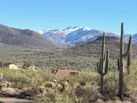 Private Casita w desert landscape and great views.