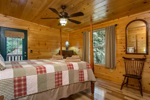 Charming Log Cabin with Fire Pit and Covered Decks - Cozy Mountain Retreat