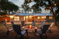 Spacious Backyard with Fire Pit and Outdoor Bar - Charming Oasis Hotels near Main Plaza