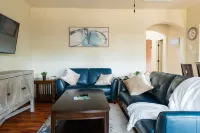 Fireplace and Patio for Relaxation - Cozy Charming Retreat Hotels near The Golf Club at Star Ranch