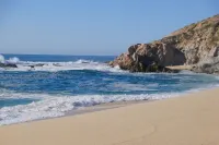 Unobstructed Ocean views from eco friendly Hacienda.