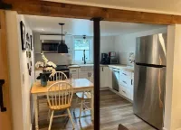 Southern New England Luxury with private patio, fireplace, spa like bathroom!