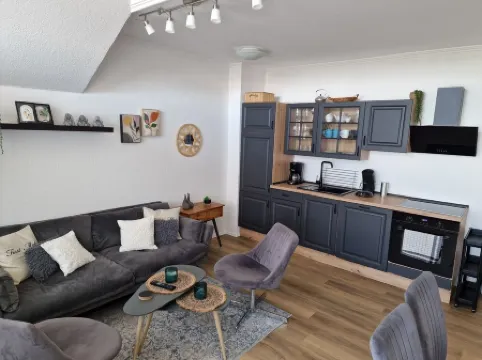 Holiday apartment directly on the beach of the North Sea and still central in Bensersiel