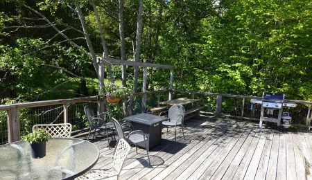 Waterfront cottage with tidelands, creek and waterfall!