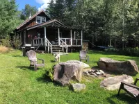 Chalet-7 Min to Ski Stratton-Woodstove-Firepit-Brook on Property-Views-Dogs OK Hotels in Jamaica