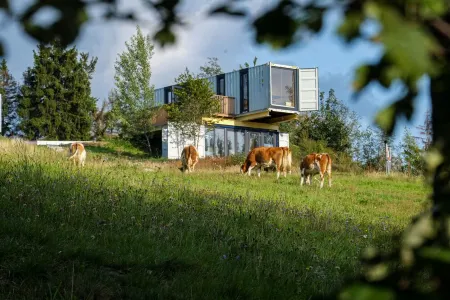 BERGHEIM Container Lofts, Holidays directly in the Ski & Bikewelt, Container "Drop"