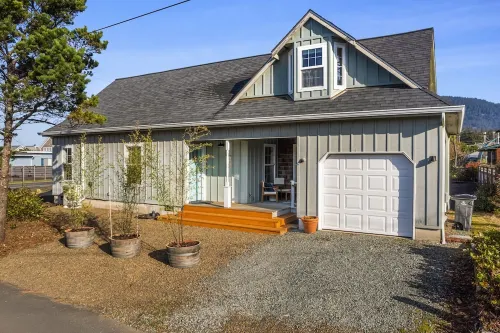 Relax and unwind in a tranquil space one block from the beach