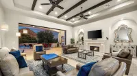 Elegant Escape with Mountain Views, Theater & Resort-Style Pool
