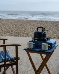 Holiday Cottage with seafront beach hut - sleeps 4