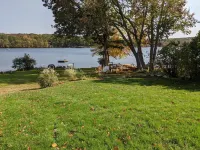 Spacious modern home on private lake