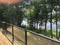 Full Log Home On Private Lake Close To Town, Snowmobile Trails, & Golf Course Hotels in Mercer