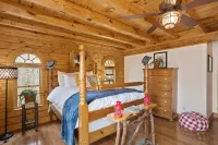 Mountain Escape with Game Room and Hot Tub - Charming Log Haven