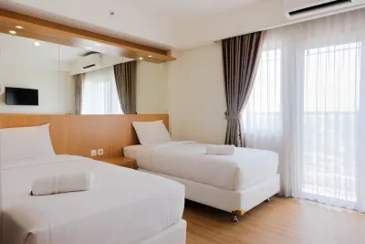 Twin Bed Studio Room at Annora Living Apartment Hotels in Tangerang