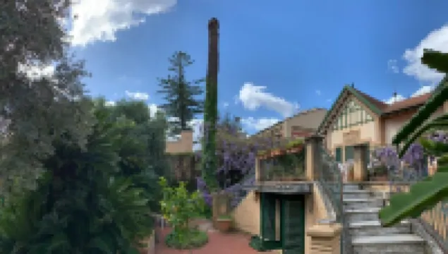 Mondello Beach just 90 meters from the sea. Apartment in a Liberty style villa