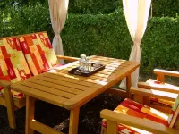 Pretty terrace, air conditioning, 2 bedrooms, baby bed, barbecue area, parking