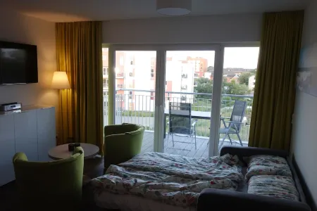 NEW: Apartment on the beachfront with infrared cabin and balcony