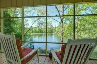 Waterfront cabin in the mountains. Peaceful, relaxing setting.