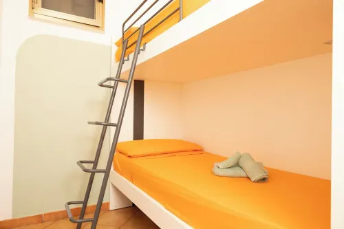 Apartment below with parking and private beach.