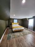 This is a private second-floor suite with its own entrance. Hotels in Bancroft