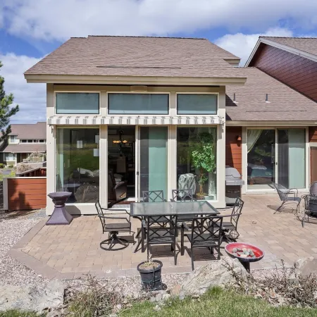 Village 62 with Firepit on Backyard