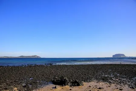 Jeju Sunny Pension (BBQ Restaurant, Dolphin View Beach Front) Отели рядом с достопримечательностью «Остров Удо»