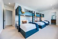 Modern Home w/ Indoor Pool/Slide, Indoor Sports Court, 1.5 Acres, Sleeps 40