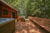 Log Cabin Retreat w/ Hot Tub, Game Room, Fire Pit