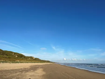 Private, bright, colourful; near beach 4; pets welcome.