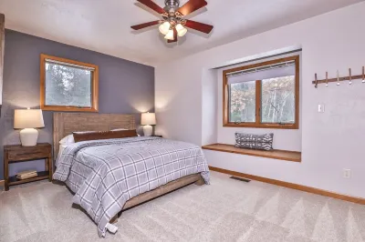 Sleeps 22! PRIVATE Secluded Beach Lake Home on Eagle River Chain of Lakes!
