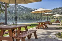 Balcony with Lawn View and Kitchenette - Stylish Modern Oasis Hotels in Truckee