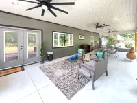 Spacious Patio and Nature-Backed Serenity - Charming Retreat Hotels in Fayetteville