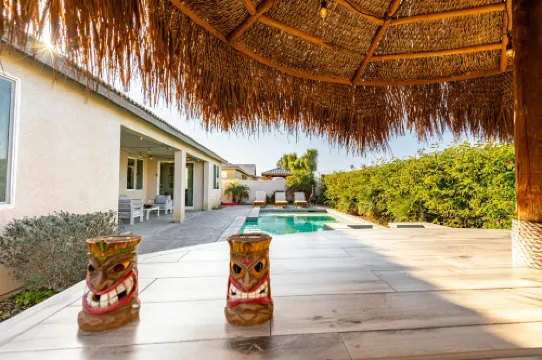Lush Pool Oasis and Tiki Bar - Stunning Luxury Retreat
