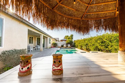 Sparkling Pool and Tiki Bar Oasis - Stunning Luxury Retreat