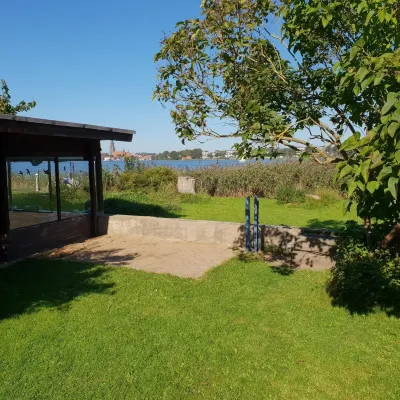 Holiday apartment with waterfront property and jetty directly on the Baltic Sea fjord