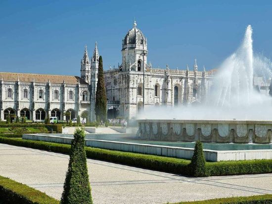 Brick wall old photographer patio house in Belem