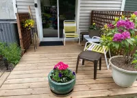 Private suite located on the garden side of our home