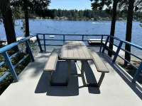 Charming Lakefront Cabin on Mason Lake with Pebble Beach and Private Dock