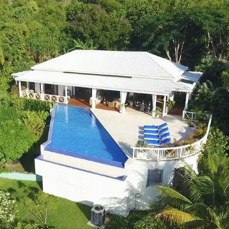 Secluded, exclusive, totally private luxury villa overlooking the prettiest bay.