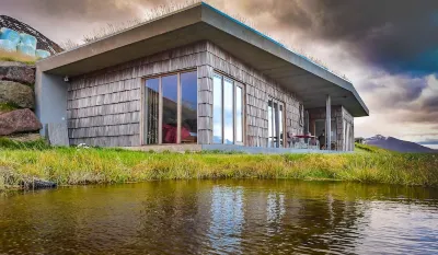 Spacious, luxurious house with a lot of natural wood Hotels near Foss