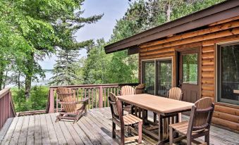 Rustic Cozy Cabin on Island Lake w/ Fire Pit, Dock