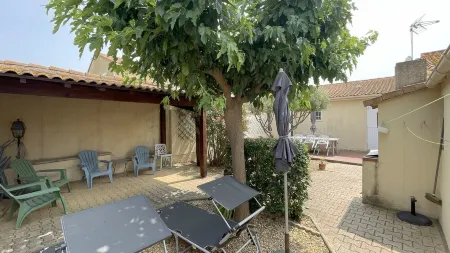 Very quiet, 437 yards away from a large sandy beach