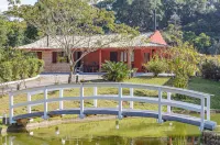 Casa de campo c lareira, jogos e piscina aquecida