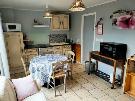 Air-conditioned gîte for 2 to 4 people, -5 min from St Emilion. Enclosed/private parking Отели в г. Виньоне